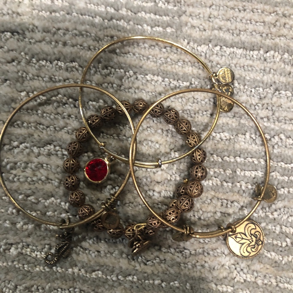 SOLD  Alex and Ani bracelet set
